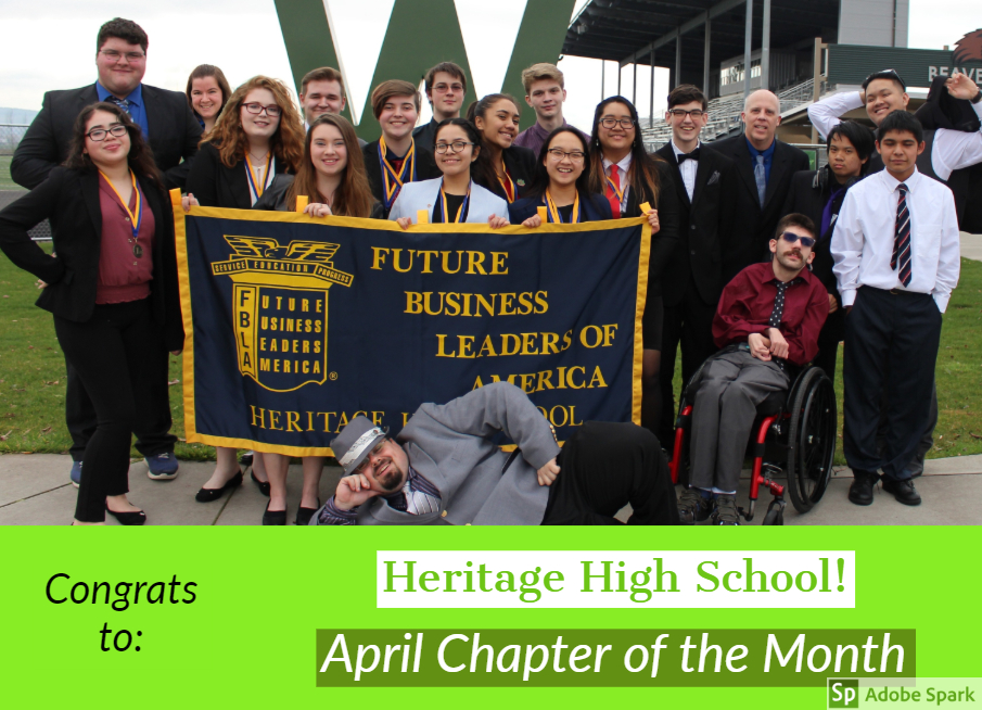 Heritage High School - April Chapter of the Month